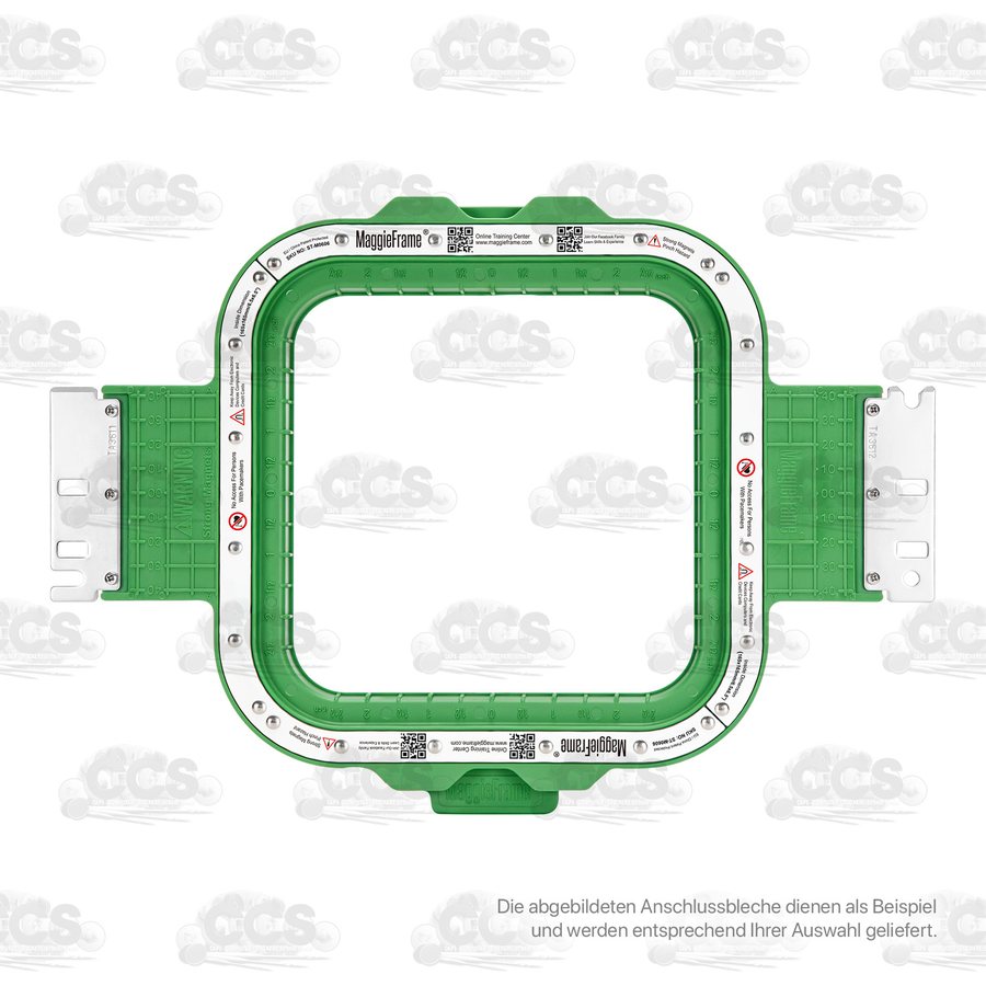 Grüner Maggie Hoop Magnetrahmen ST-M6565 mit Anschlussarmen, Innenmaß 16,4 × 16,4 cm
