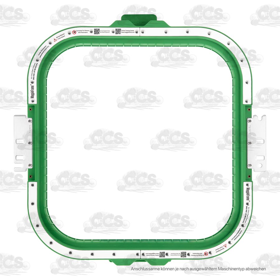 Grüner Maggie Hoop Magnetrahmen ST-M1212 mit Anschlussarmen, Innenmaß 29,5 × 30,5 cm